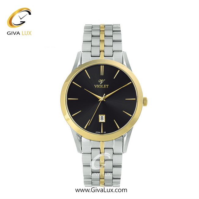 ساعت مچی اورجینال زنانه ویولت VIOLET نقره ای-طلایی | نقره ای-طلایی| مشکی| کد رفرنس 0640/2